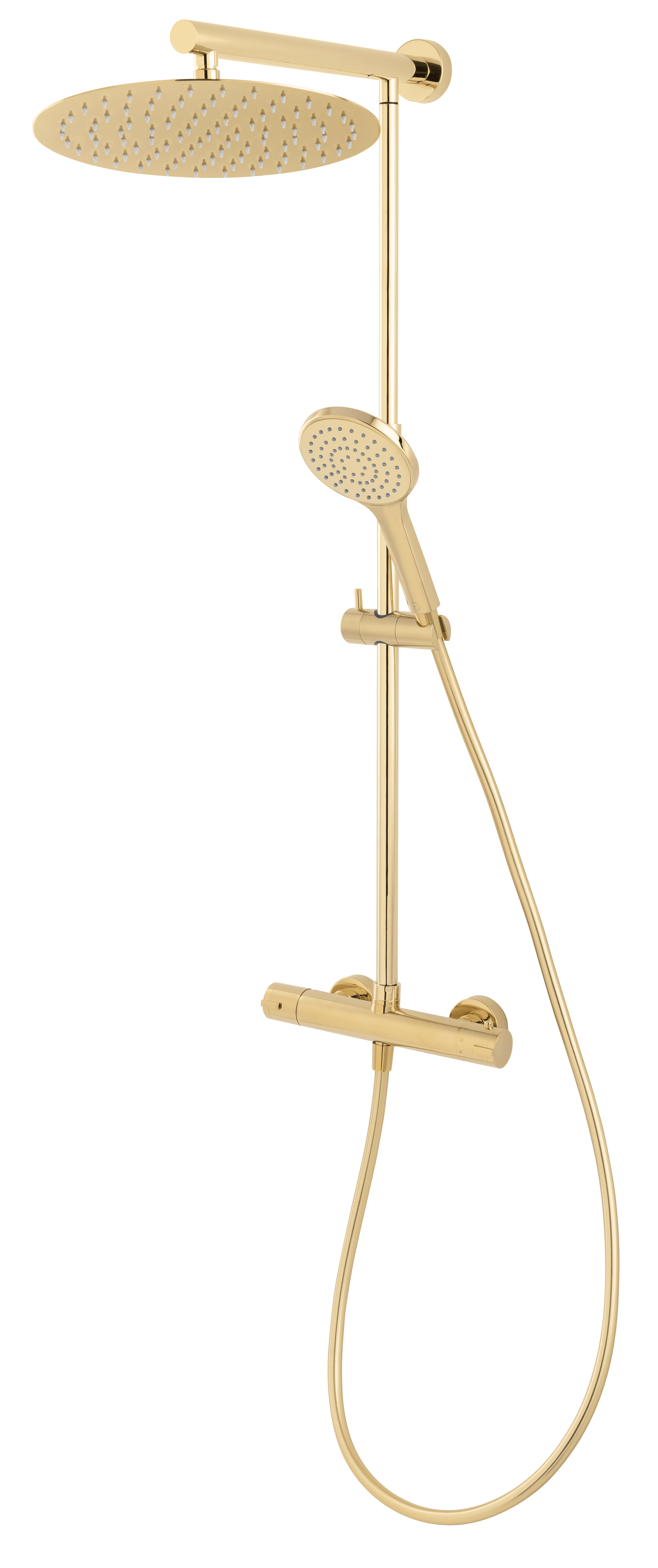 Mixer termostatic Anima cu set de duș, auriu