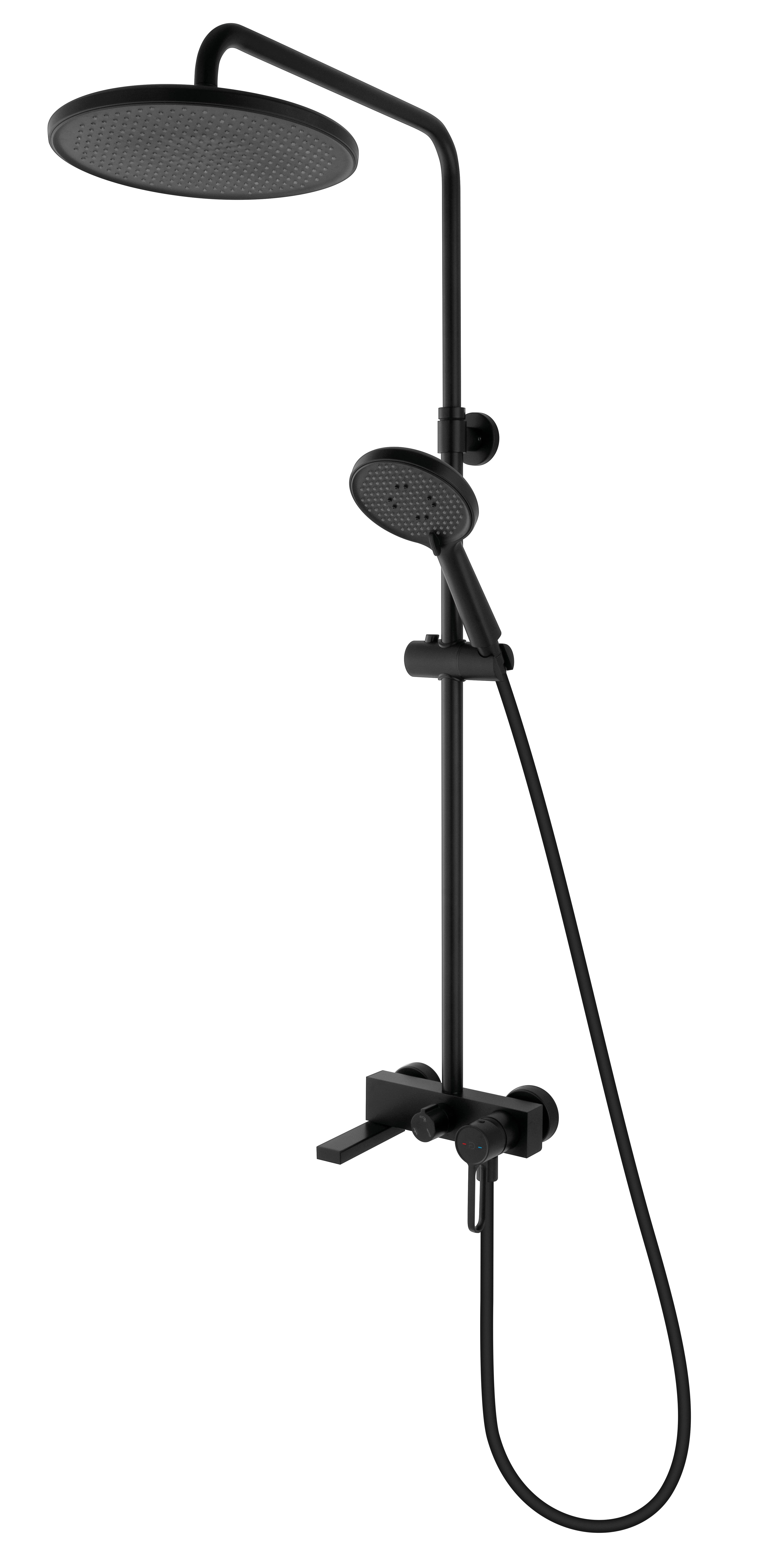 Coloană pentru cadă și duș Zaffiro, negru mat