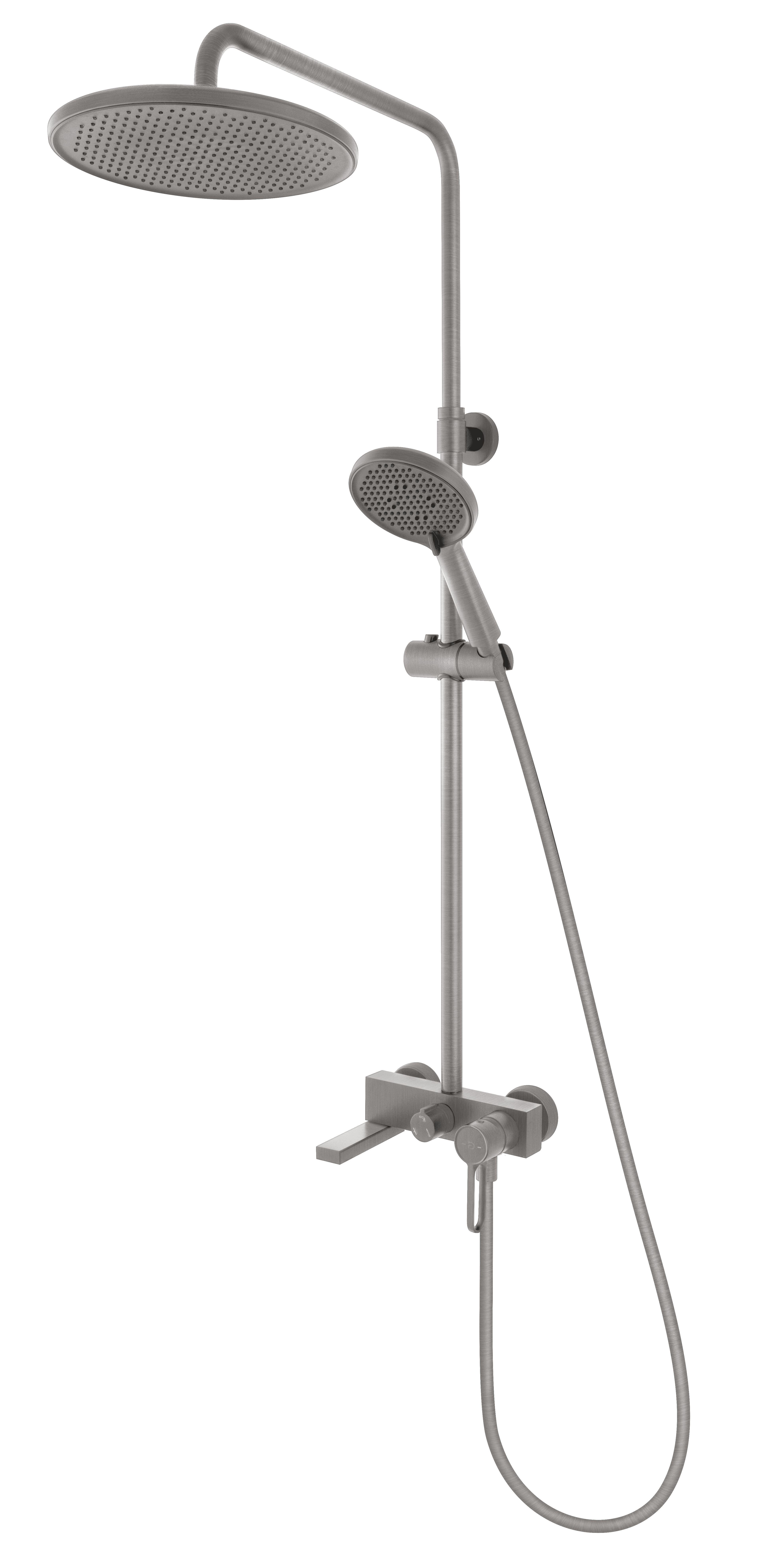 Coloană pentru cadă și duș Zaffiro, gun metal